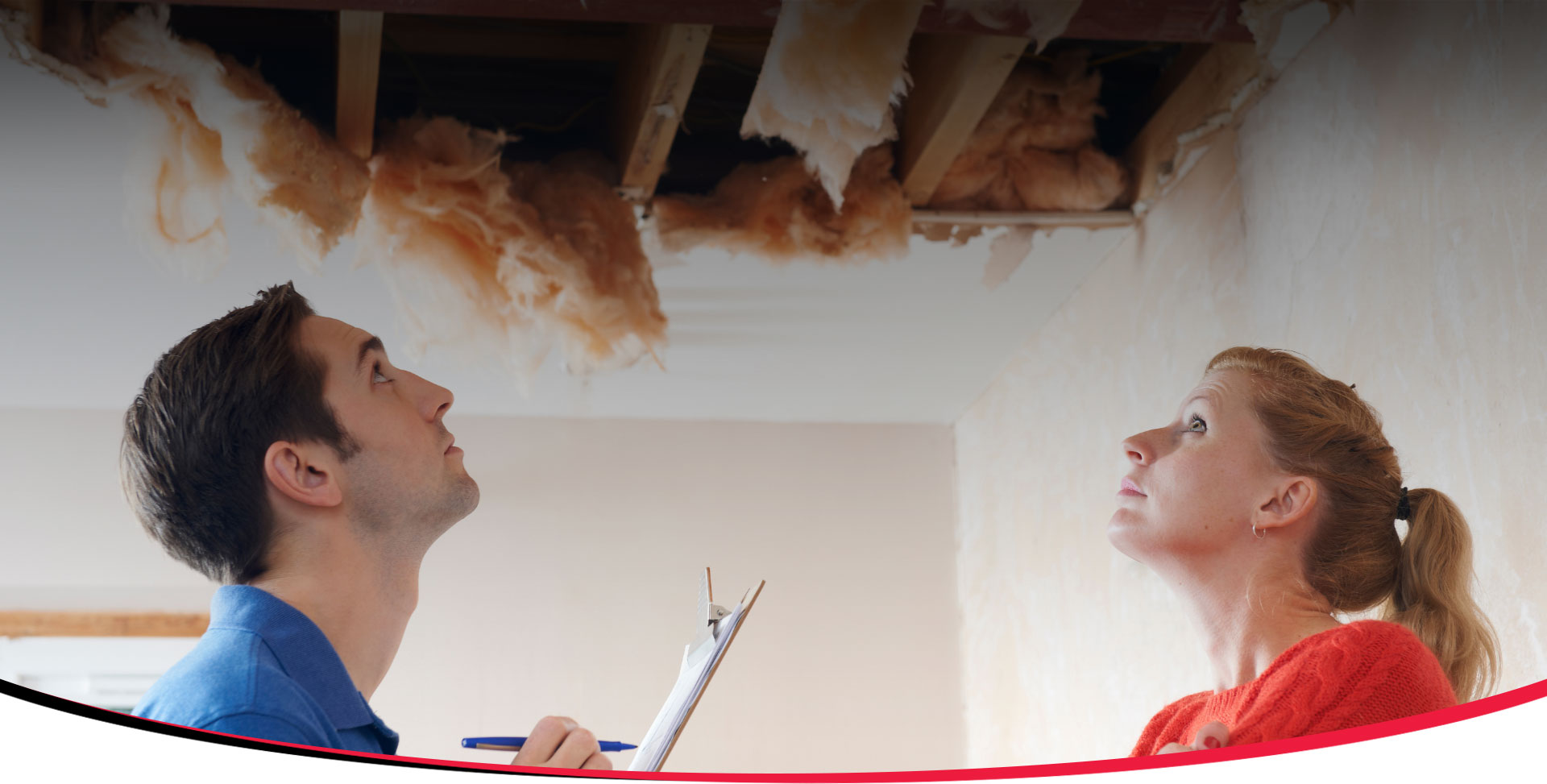 An expert from Guardian Claims USA evaluating a commercial property for insurance claim management services.